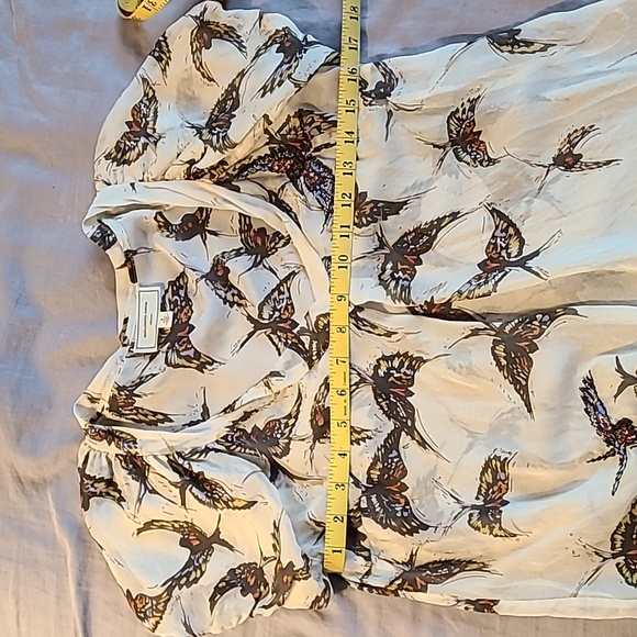 *2/$40 closet sale* EUC s.4 Anthropologie Moulinette Soeurs silk blouse - Picture 7 of 8